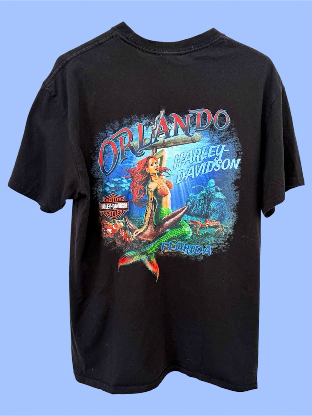 Harley Davidson Orlando mermaid Tshirt